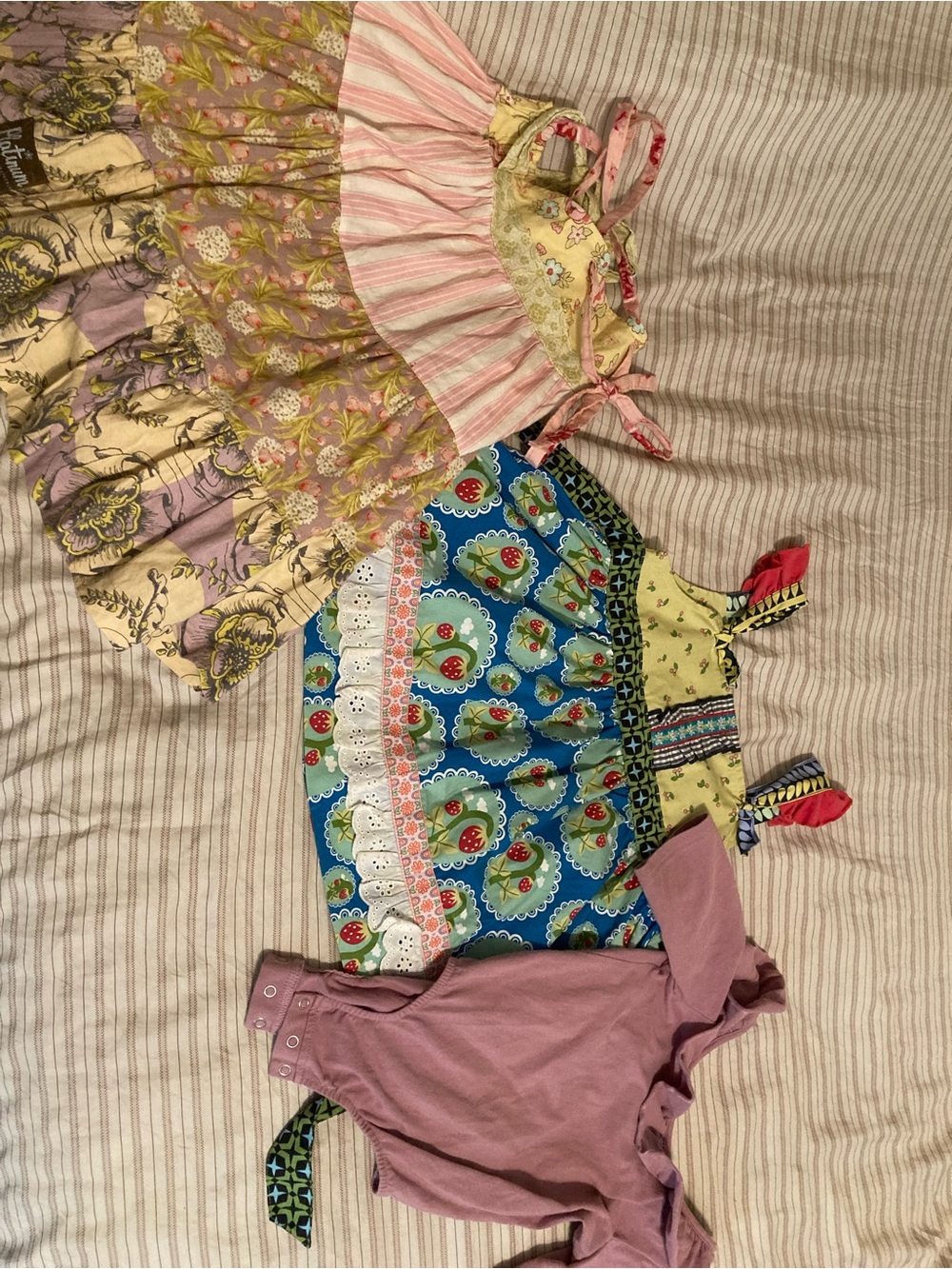 Matilda Jane Platinum Dress, MJ Knot Top, Adelaide Original Body Suit